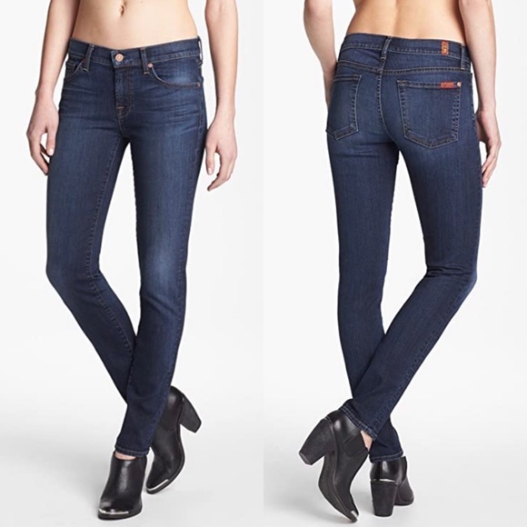 7 For All Mankind Jeans 27 Slim Cigarette - Picture 4 of 6